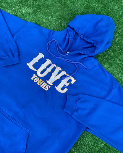 Pure LUVE Only’ Royal x White x Gold Pullover